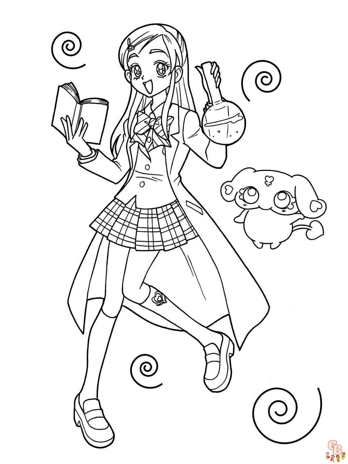 Glitter Force Coloring Pages 8
