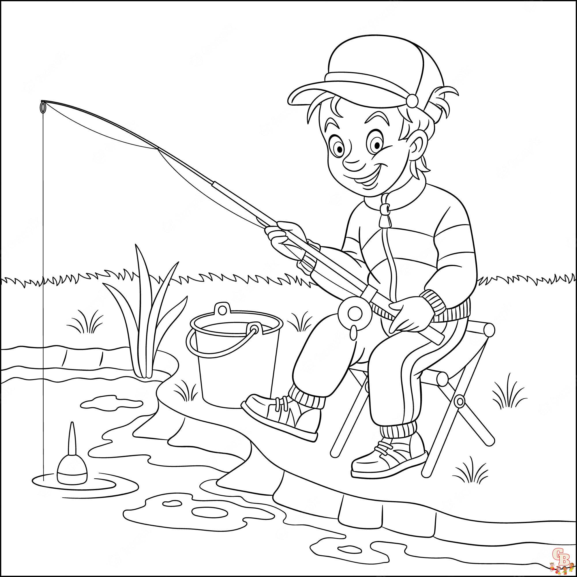 Gone Fishing Coloring Pages
