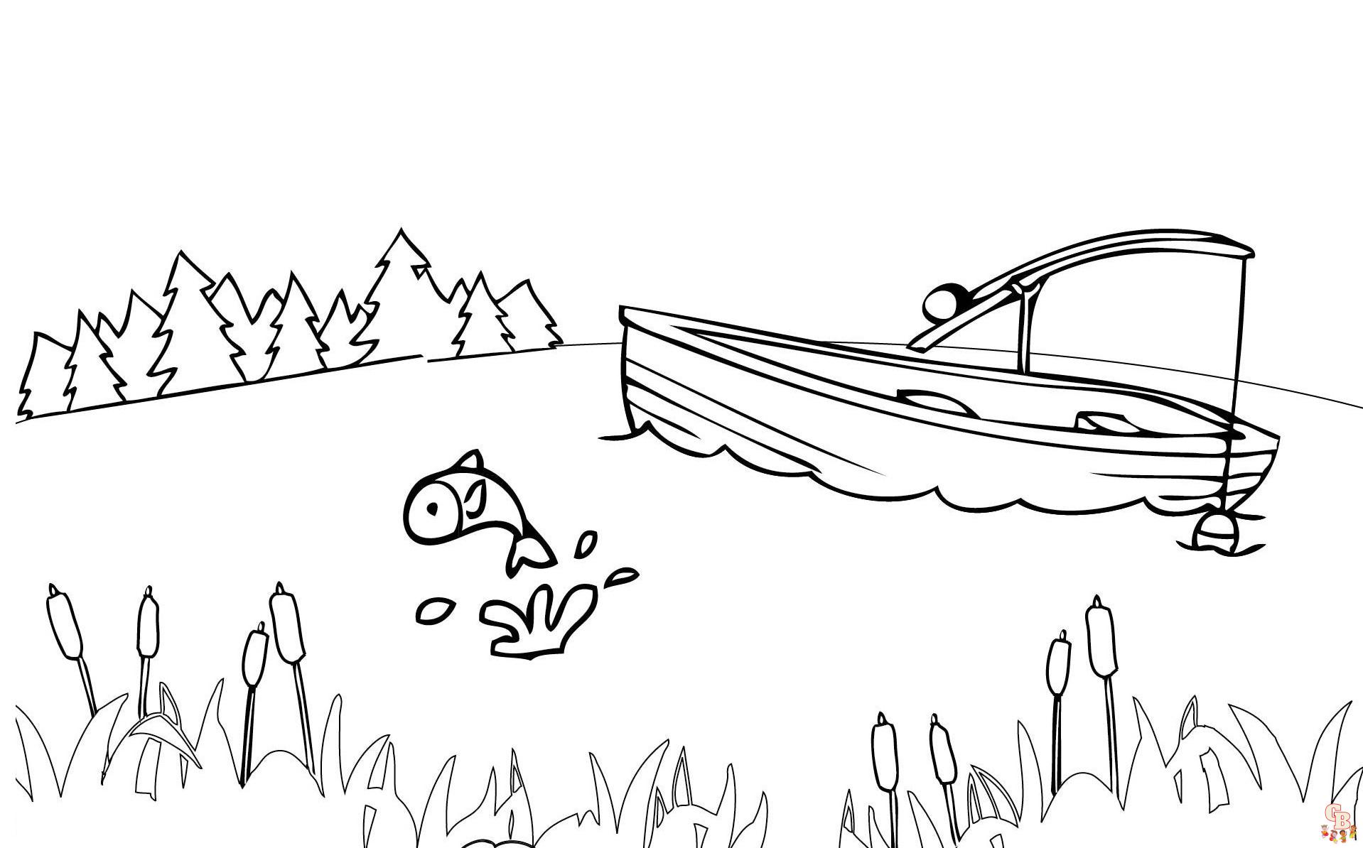 Gone Fishing Coloring Pages