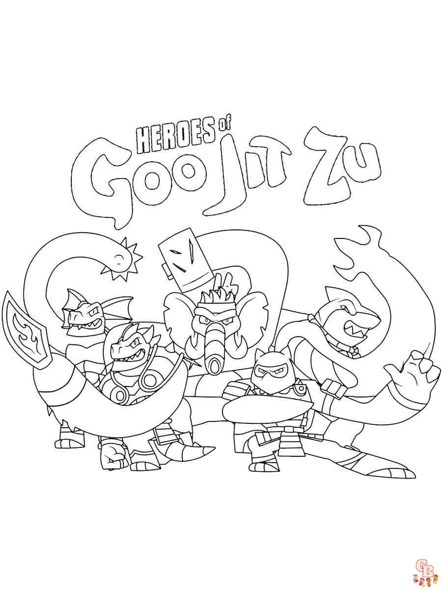 Goo Jit Zu Coloring Pages 5