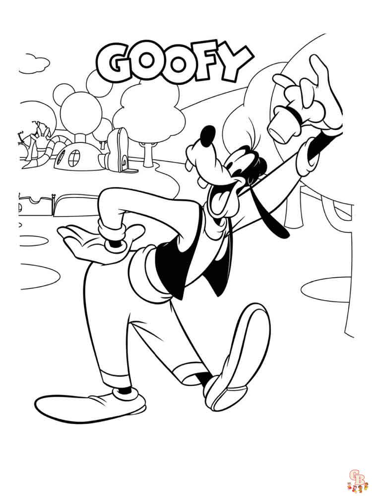 Goofy Coloring Pages 12