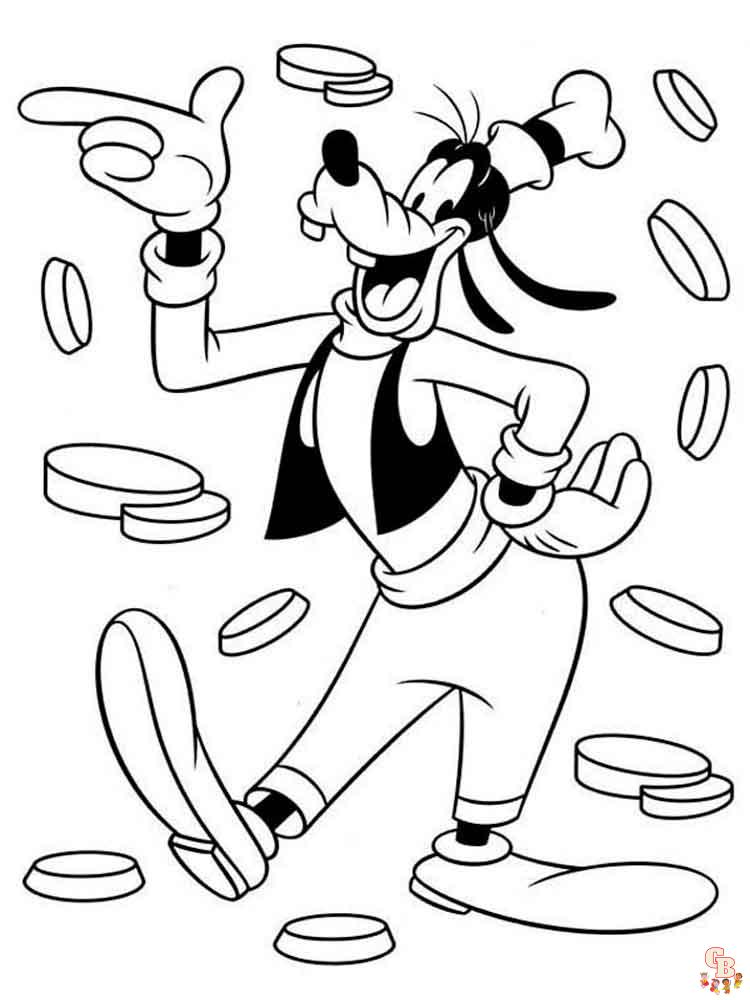 Goofy Coloring Pages 17
