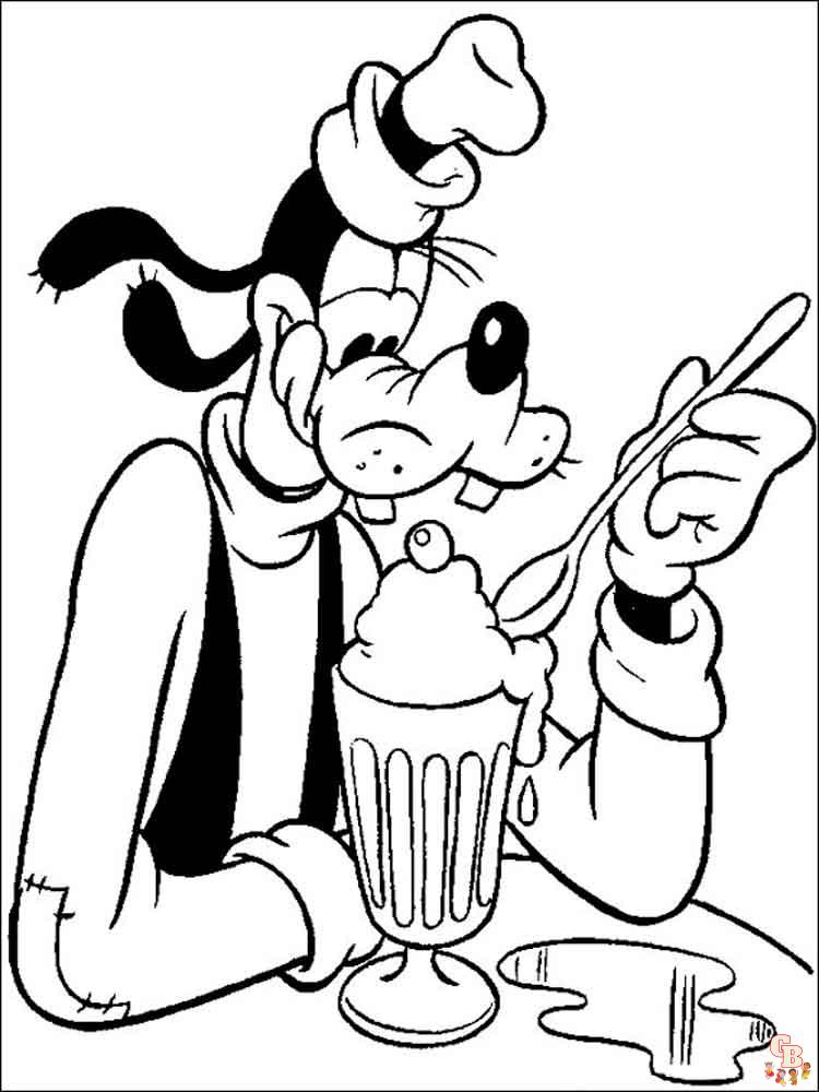 Goofy Coloring Pages 8