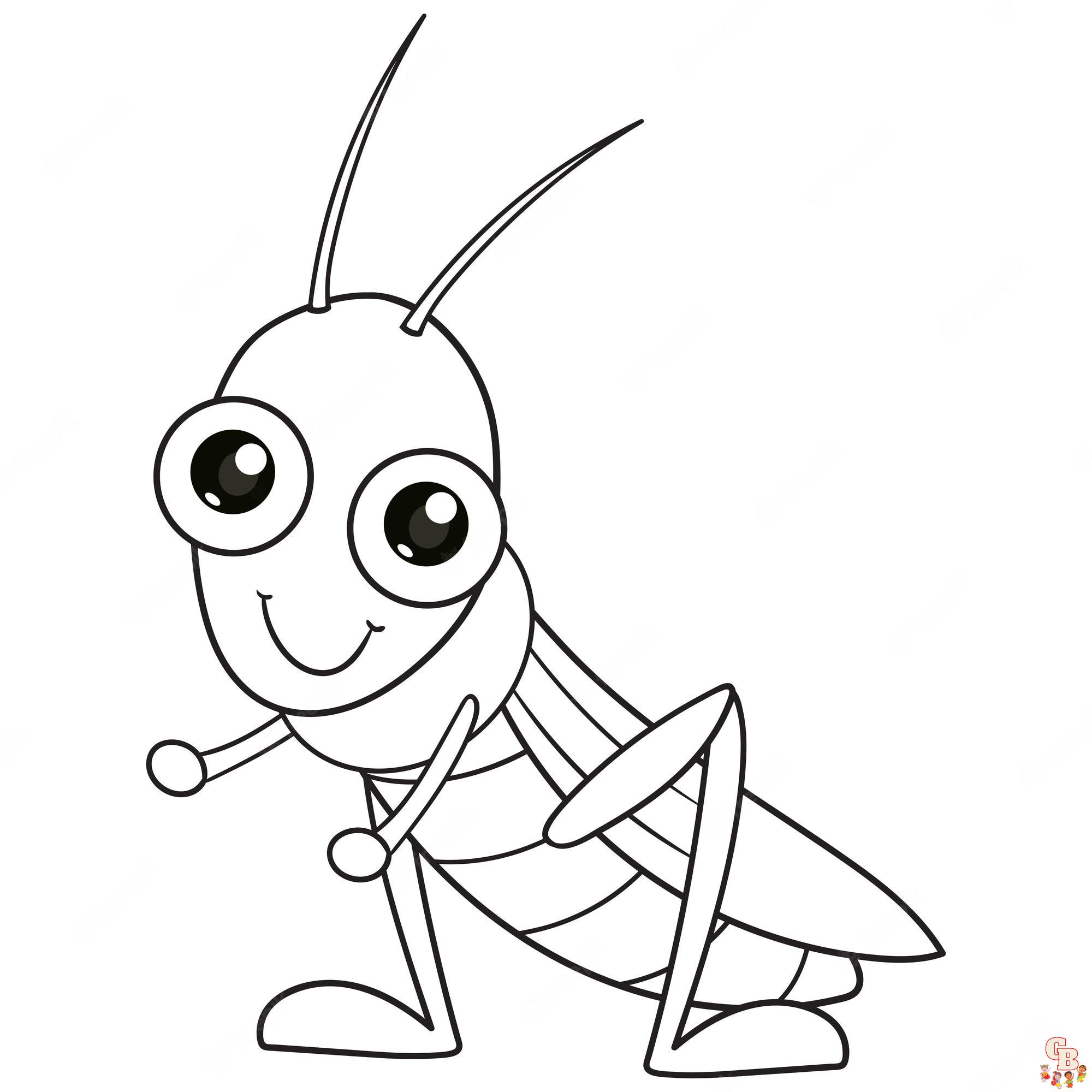Grasshopper Coloring Pages 3