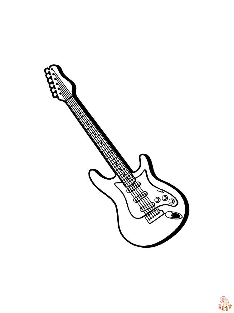 Guitar Coloring Pages 5
