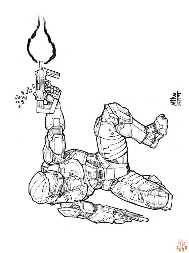 Halo Coloring Pages 1