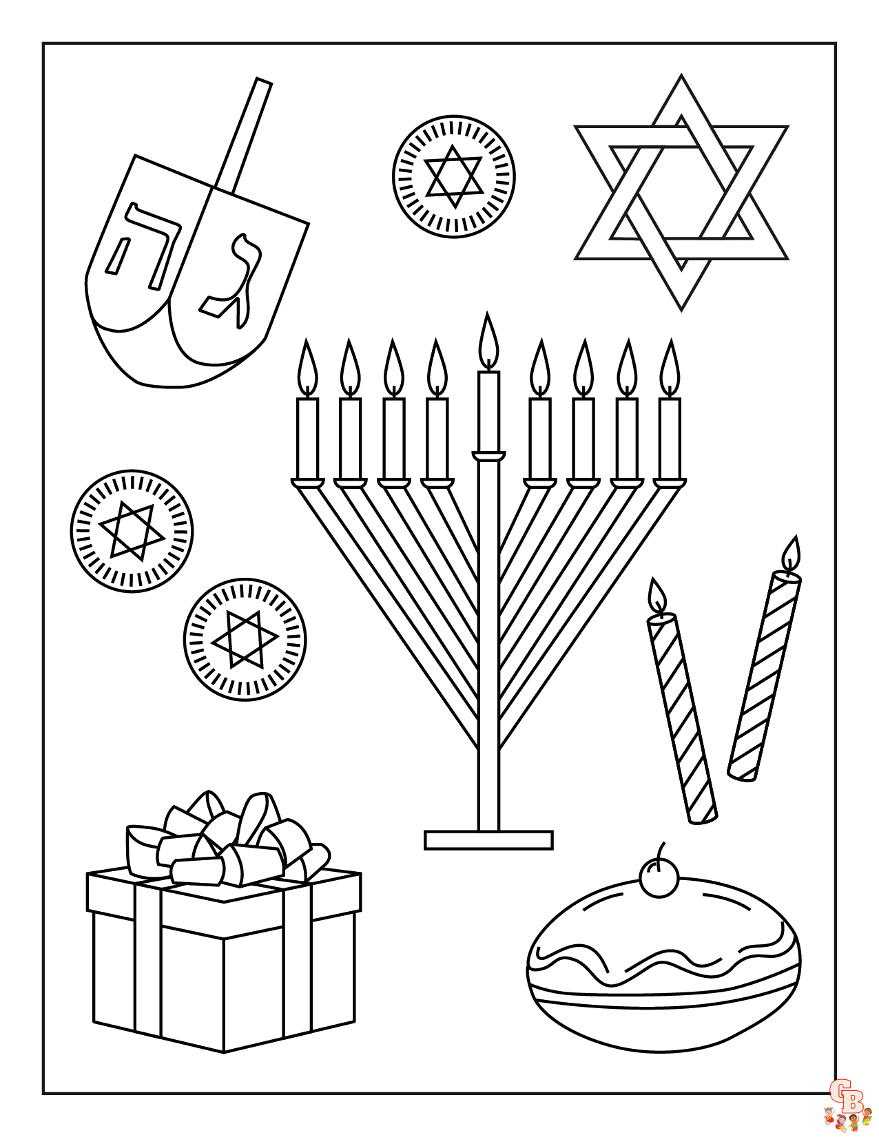 Hanukkah Coloring Pages Coloring Pages 19