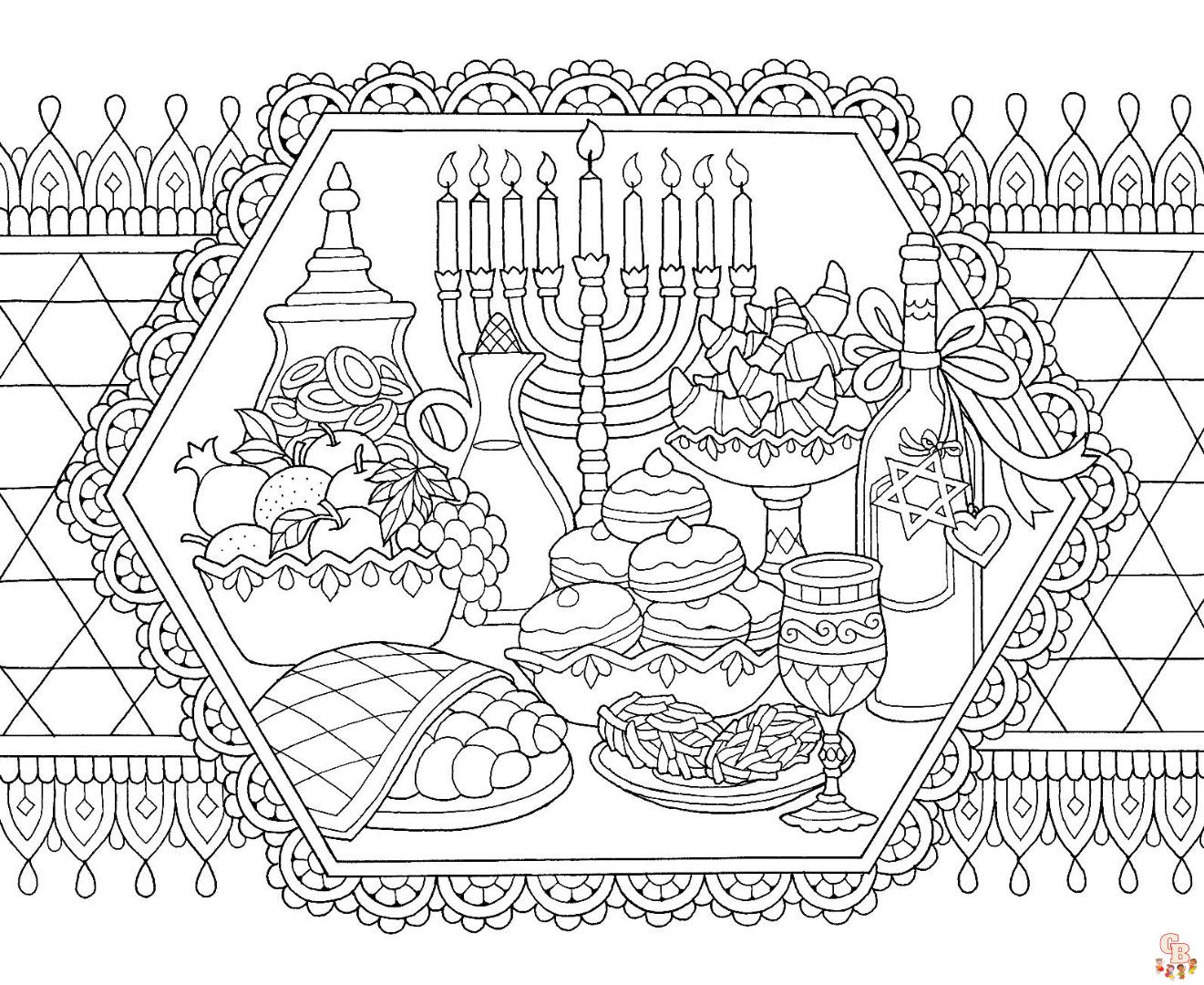 Hanukkah Coloring Pages Coloring Pages 8
