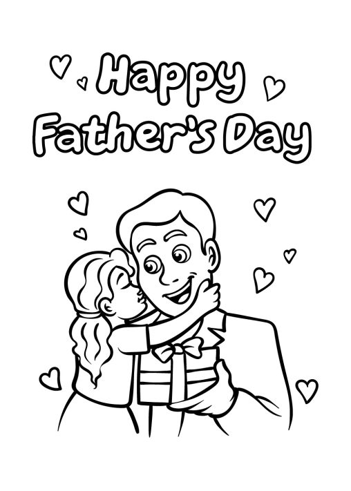 Happy Father's Day Coloring Pages: Free Printable Sheets for Kids