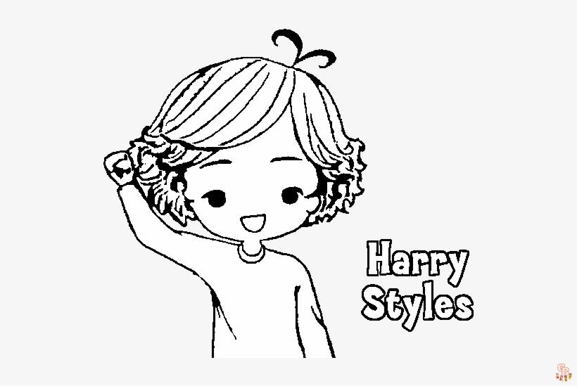 Harry Styles Coloring Pages