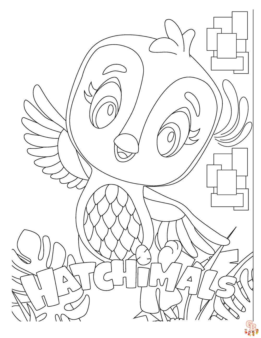 Hatchimals Coloring Pages 4