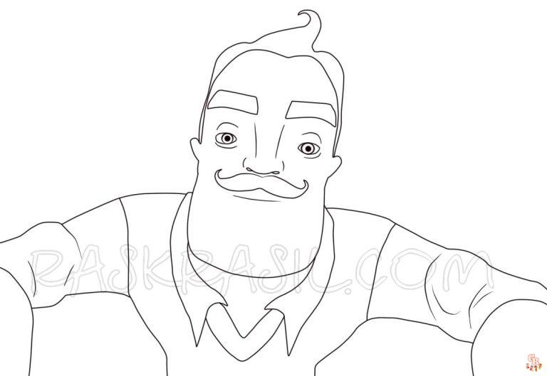 Discover the Best Hello Neighbor Coloring Pages | GBcoloring