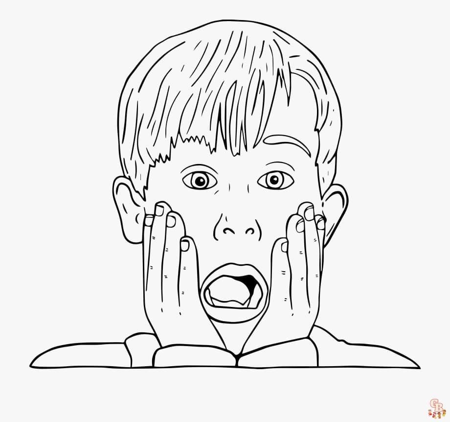 Free Home Alone Coloring Pages for Kids Printable Easy