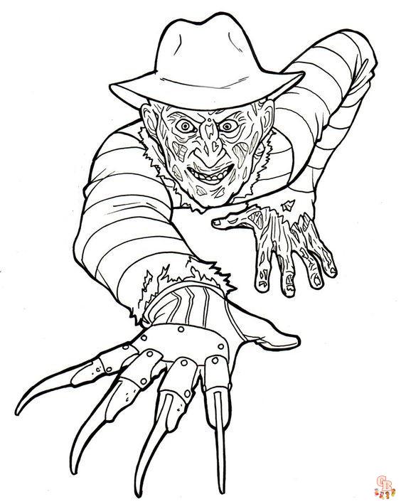 Horror Coloring Pages 1