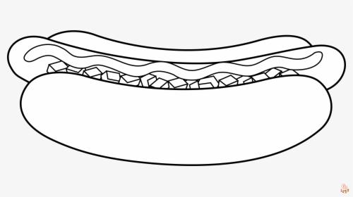 Hot Dog Coloring Pages 1 1