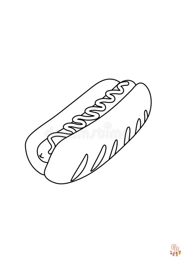 Hot Dog Coloring Pages 4