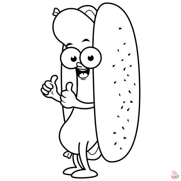 Hot Dog Coloring Pages 5