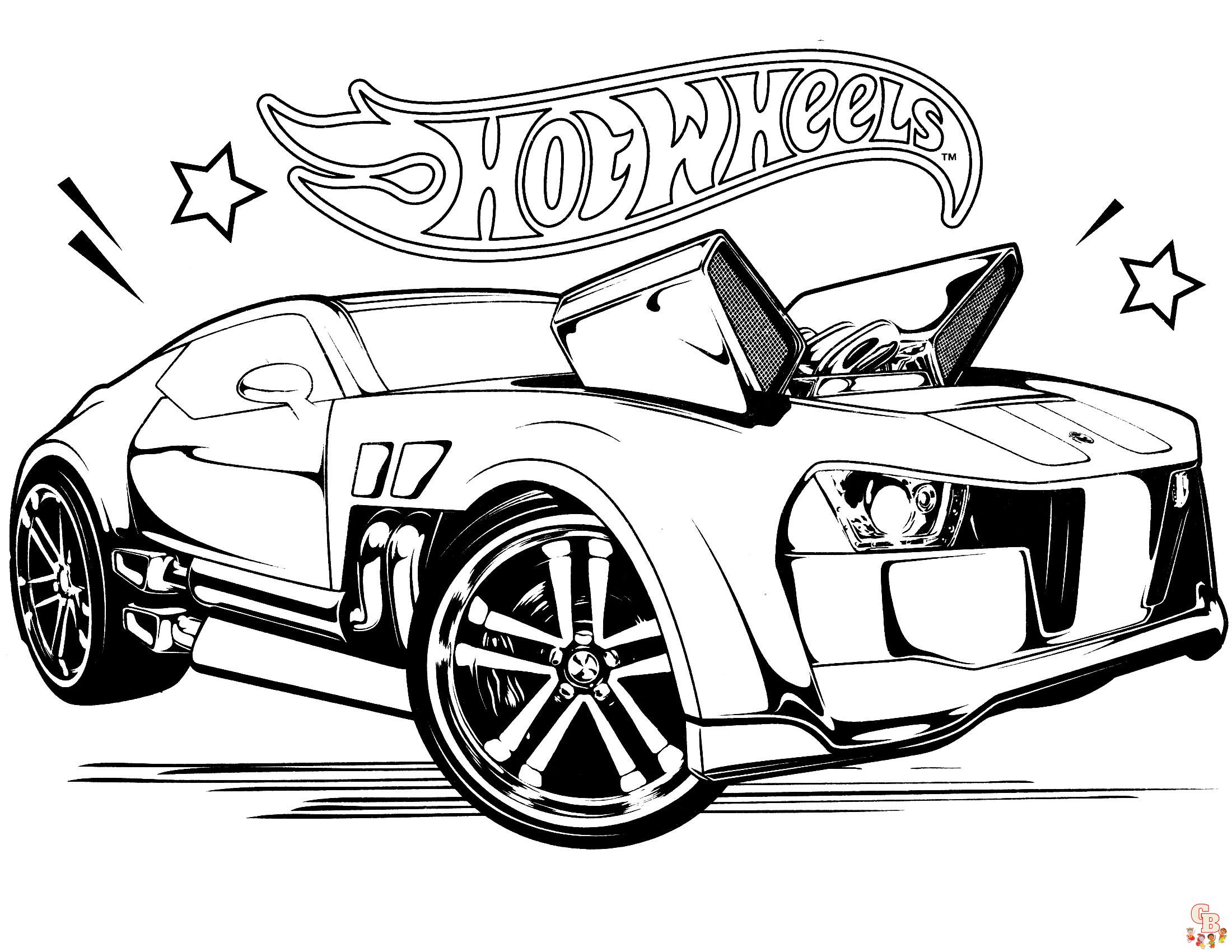 Dibujos Para Colorear De Hot Wheels Hojas Divertidas E Imprimibles 