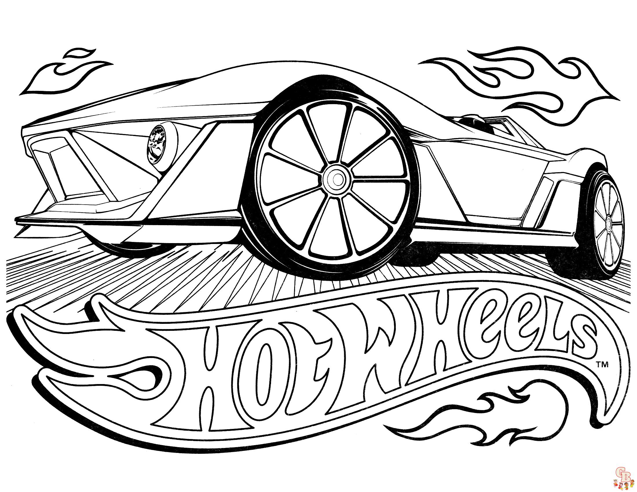 Hot wheels Coloring Pages: Fun and Free Printable Sheets for Kids
