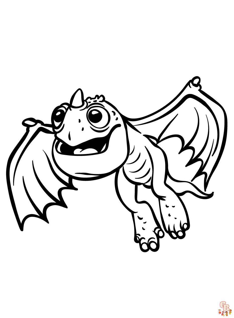 how to train a dragon coloring pages free