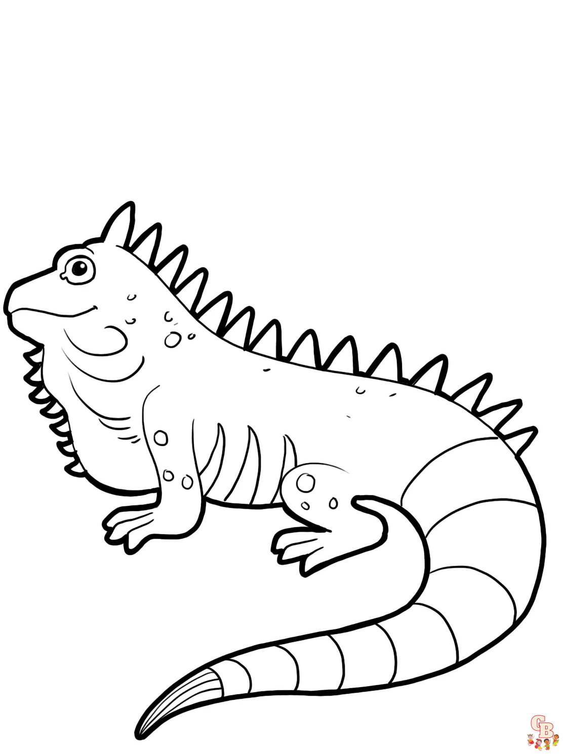 iguana coloring pages printable