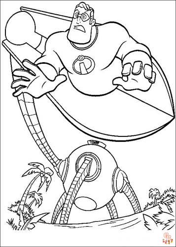 Incredible Coloring Pages 4