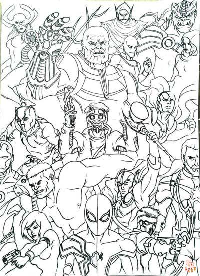 Infinity War Coloring Pages 1