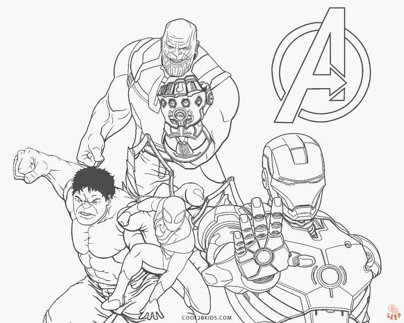Infinity War Coloring Pages 7