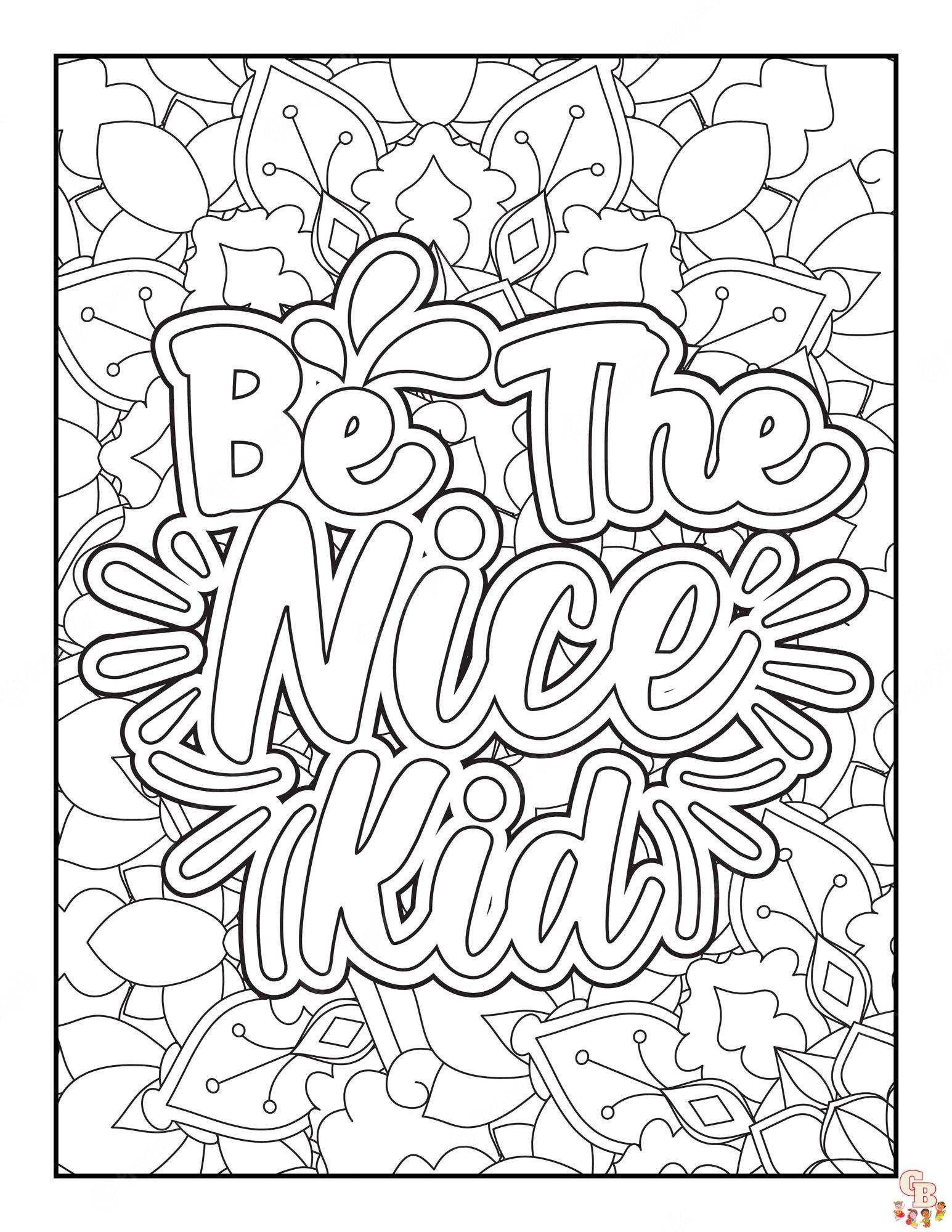 Inspirational Quotes Coloring Pages 7