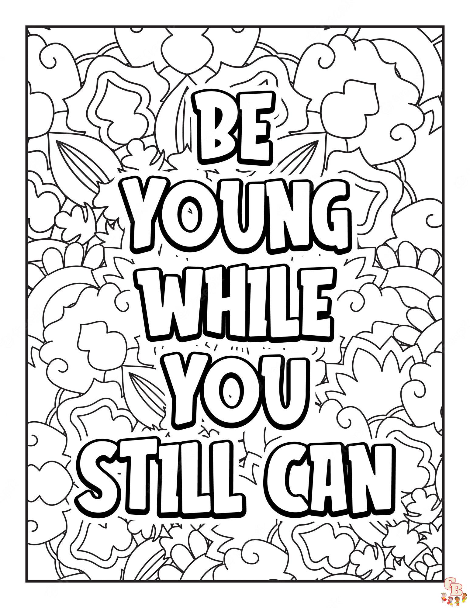 Inspirational Quotes Coloring Pages 9