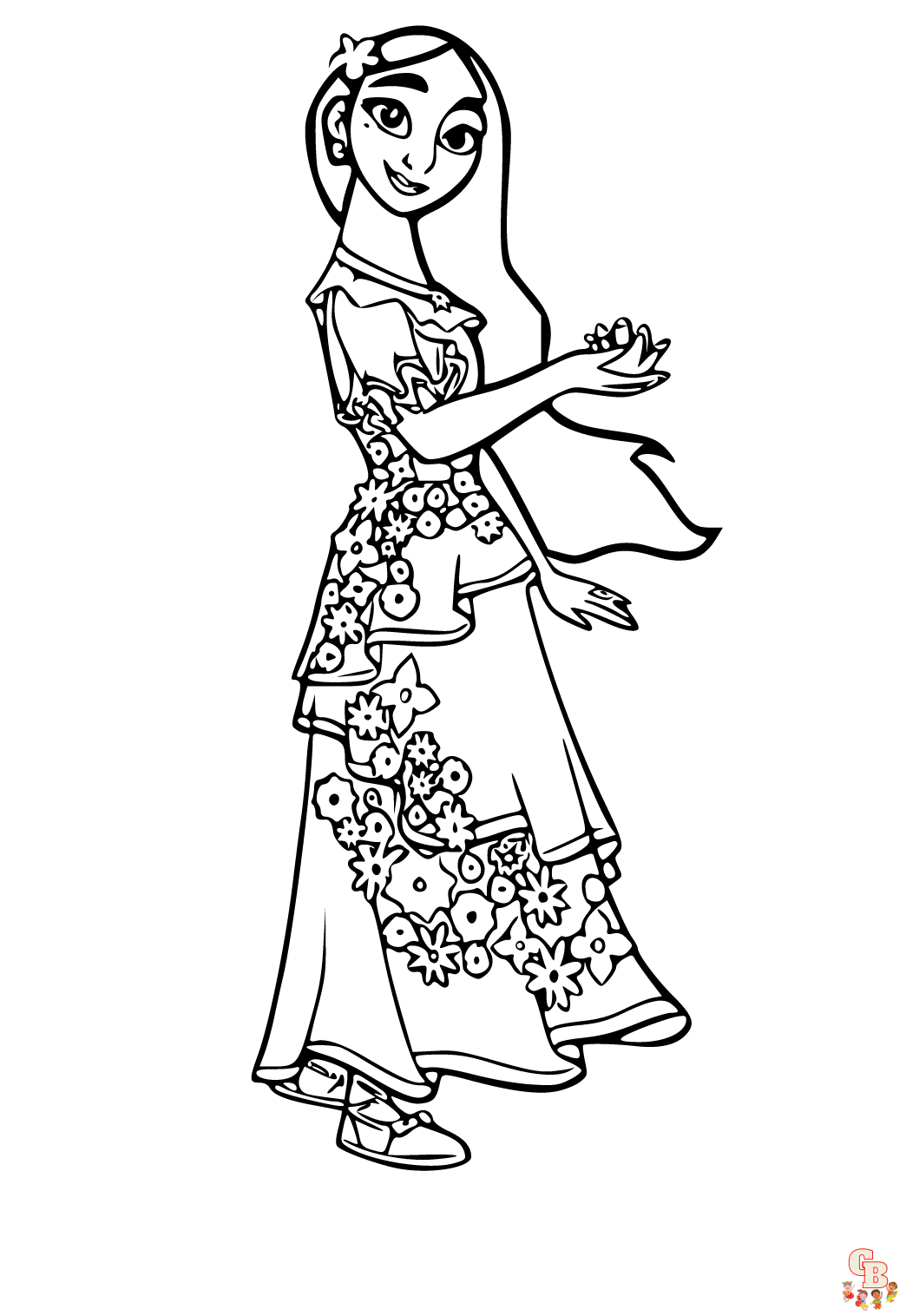 Printable Isabela Encanto Coloring Pages - GBcoloring