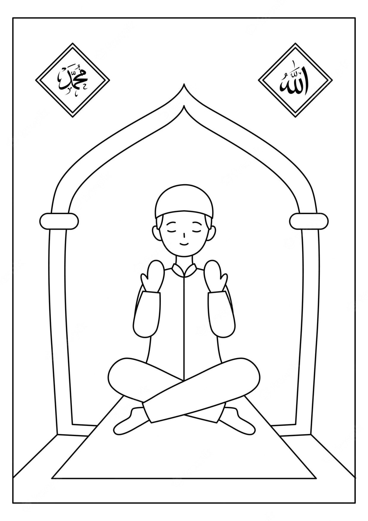 Explore Islamic Coloring Pages Free & Printable Coloring Pages