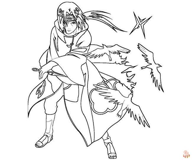 Itachi Coloring Pages 1