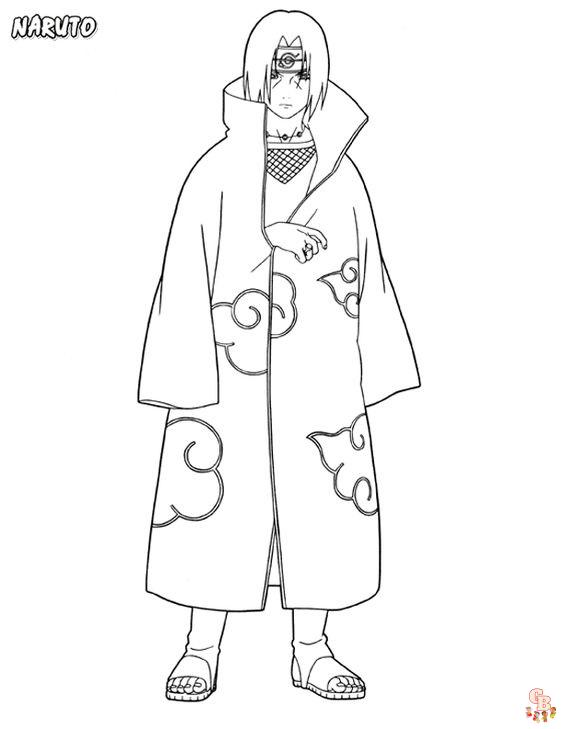 Itachi Coloring Pages 4