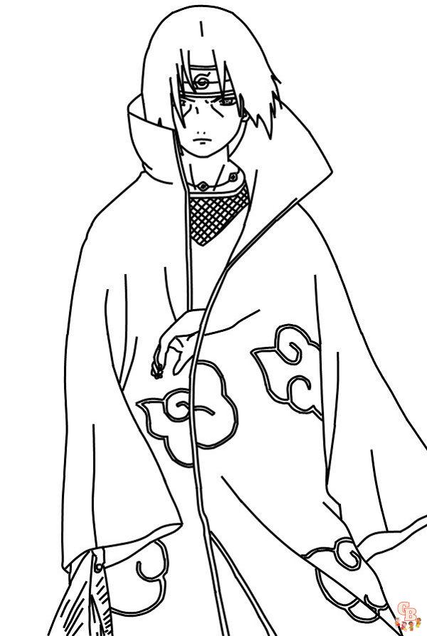 Itachi Coloring Pages 6