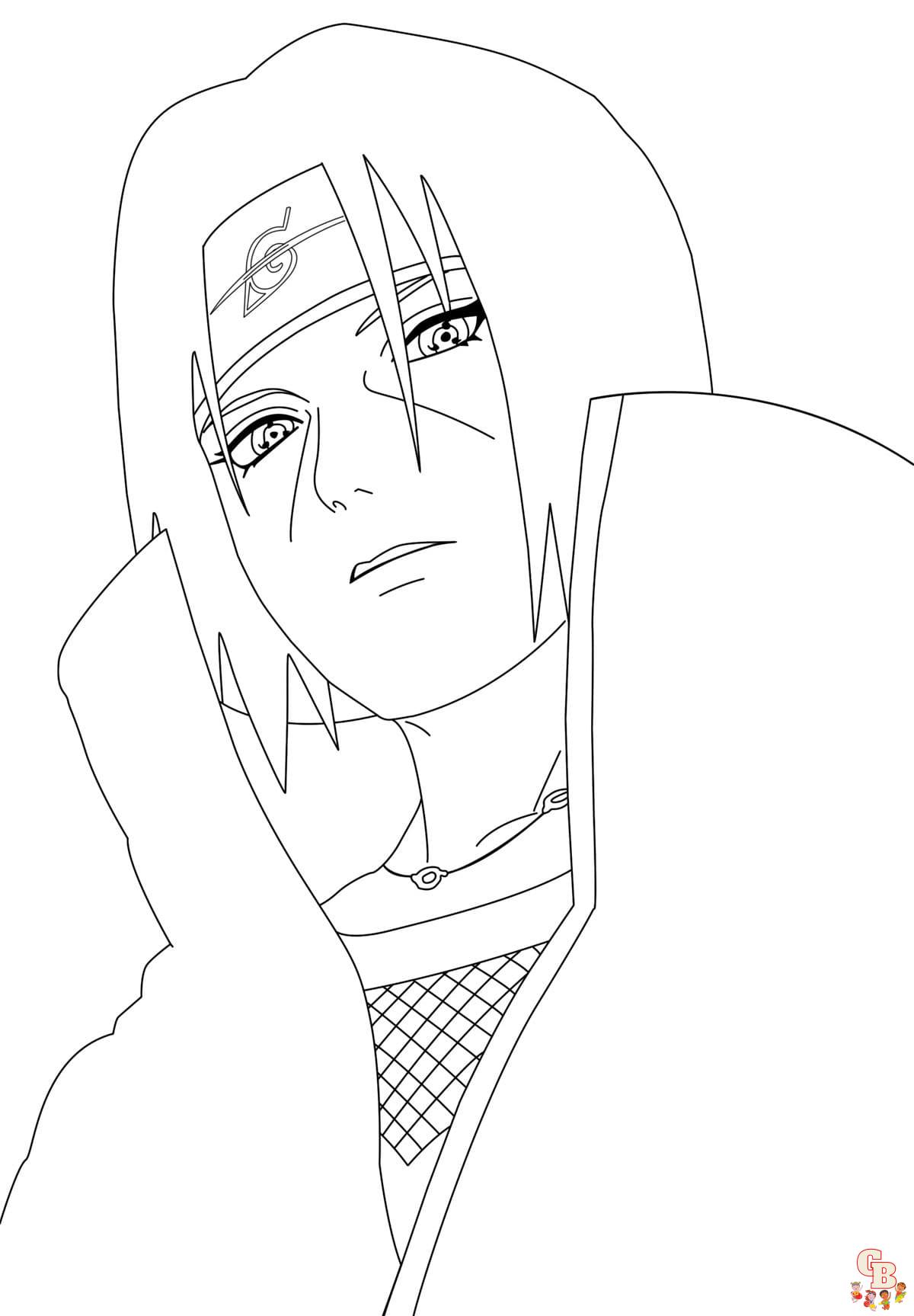 Itachi Coloring Pages 9