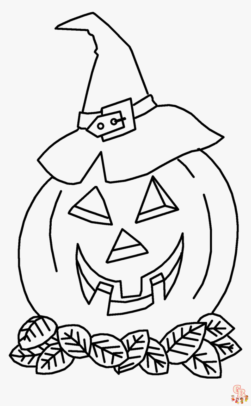 Desenho de Halloween Jack-o'-Lantern para colorir