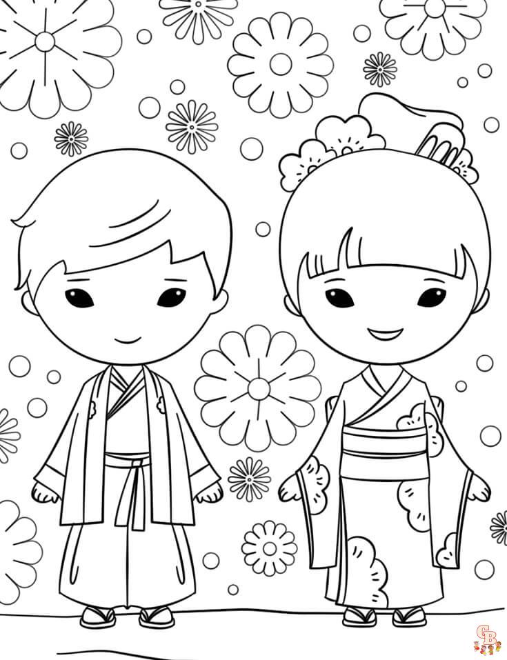 Japanese Coloring Pages 4