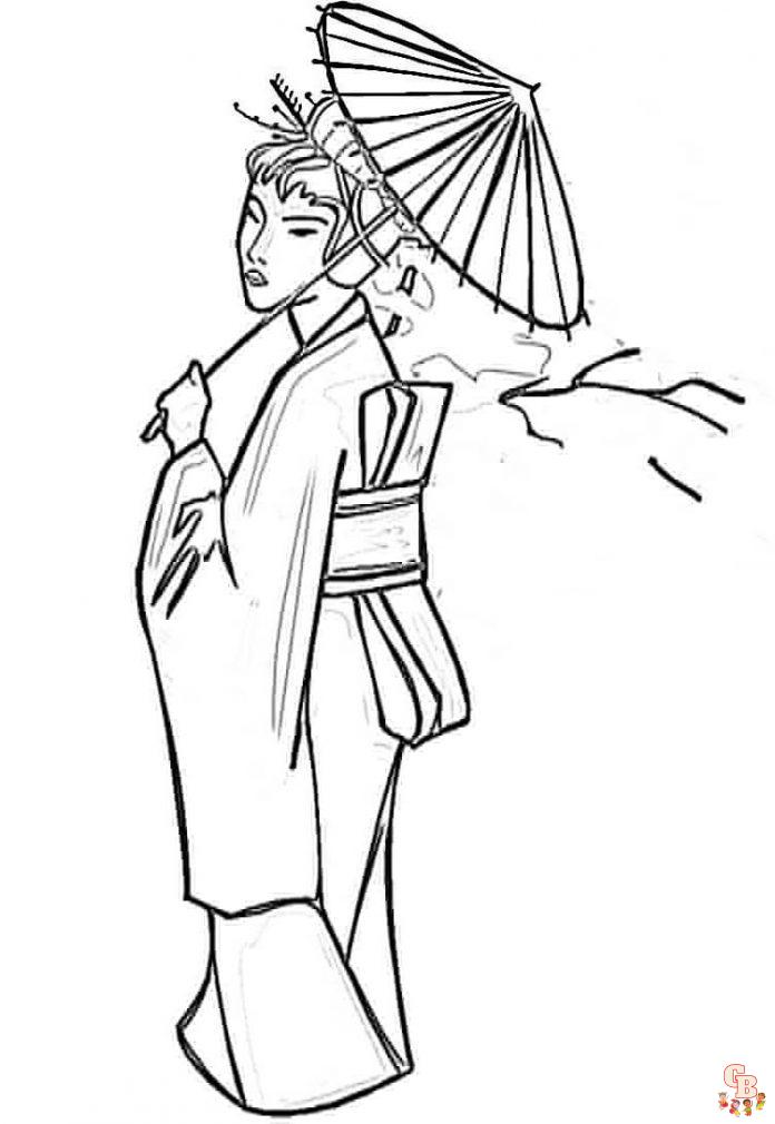 Japanese Coloring Pages 7