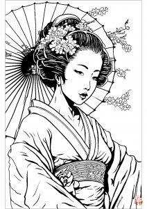 Japanese Coloring Pages 8