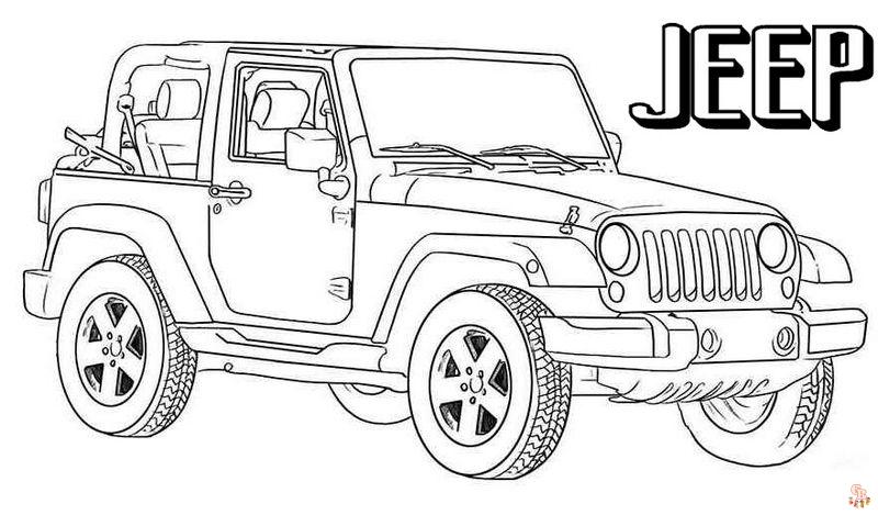 Jeep Coloring Pages 2