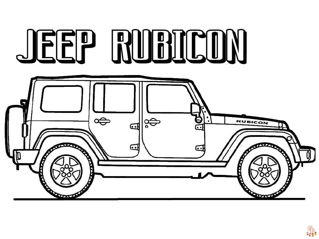 Jeep Coloring Pages Free Printable and Easy Coloring Pages