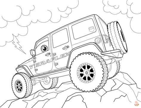 Jeep Coloring Pages 4