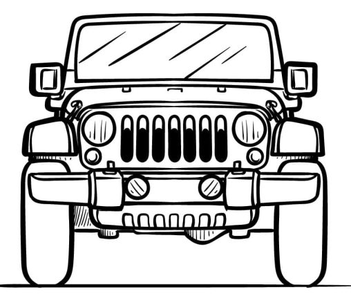 Jeep Coloring Pages Free Printable and Easy Coloring Pages