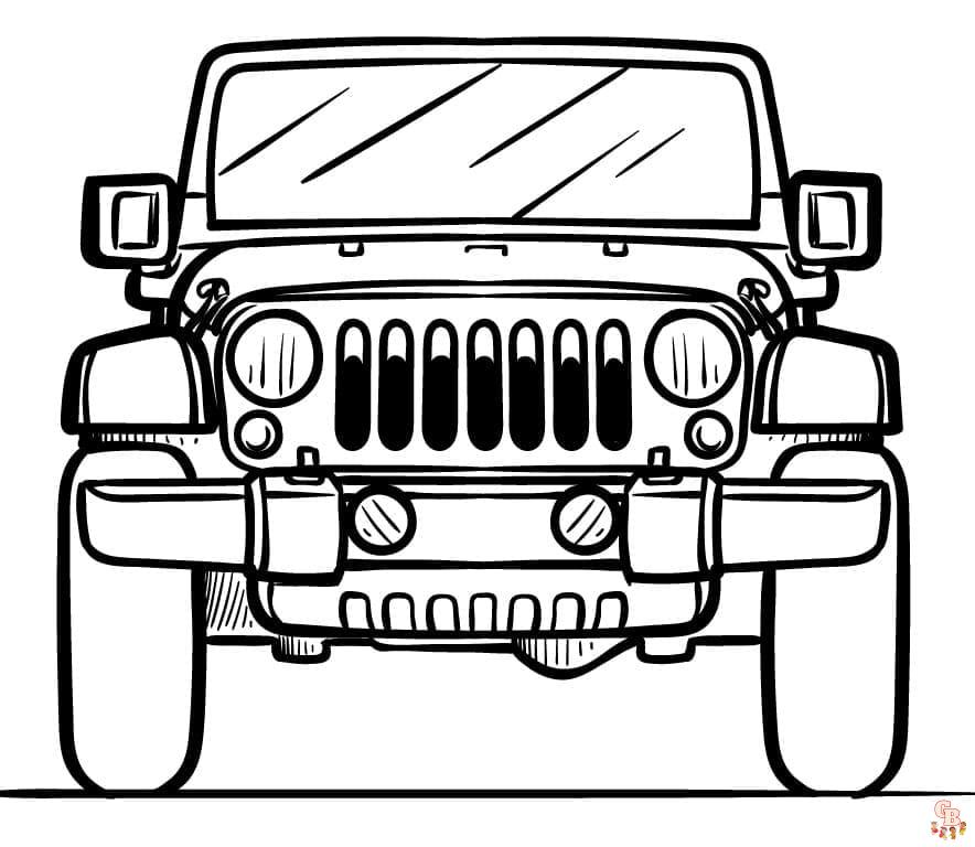 Jeep Coloring Pages 5