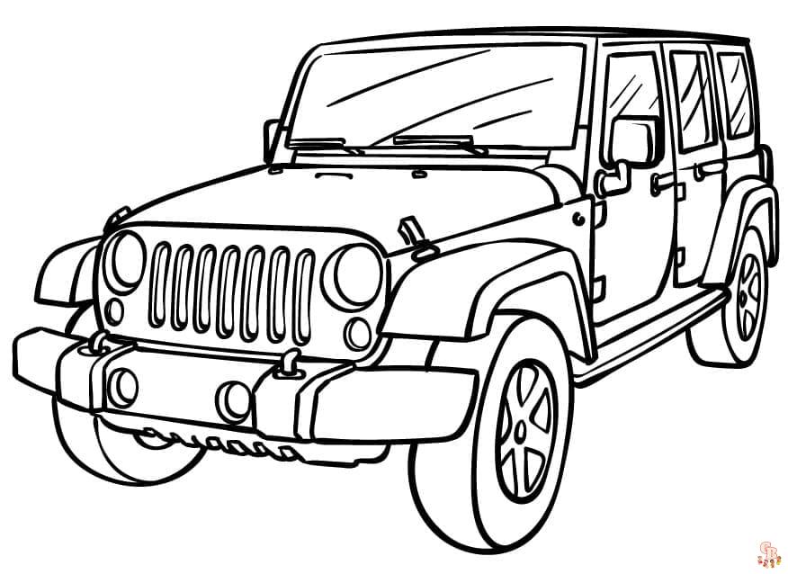 Jeep Coloring Pages 6