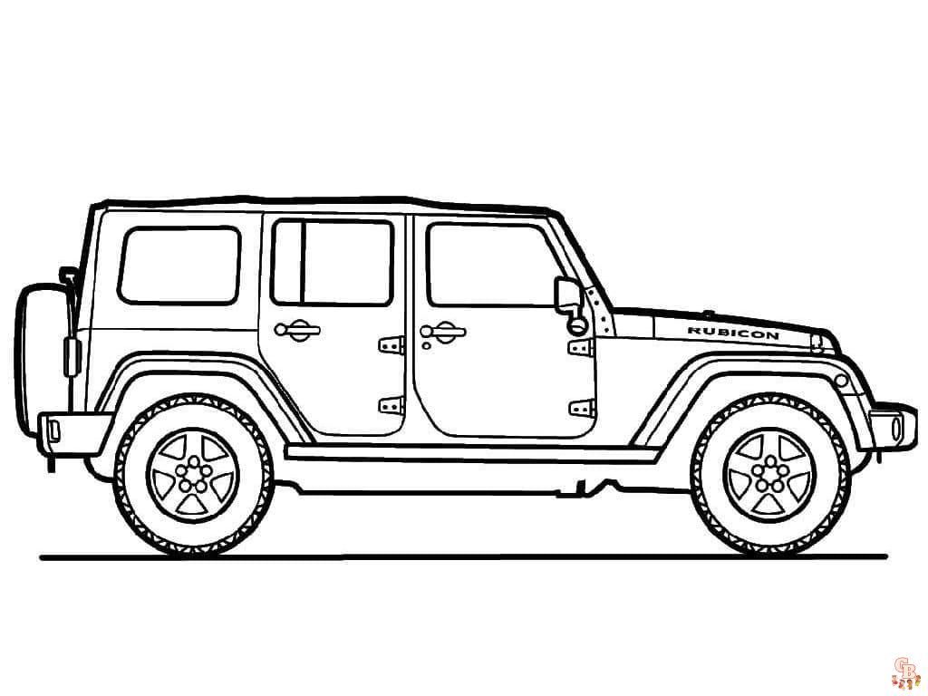Jeep Coloring Pages 7