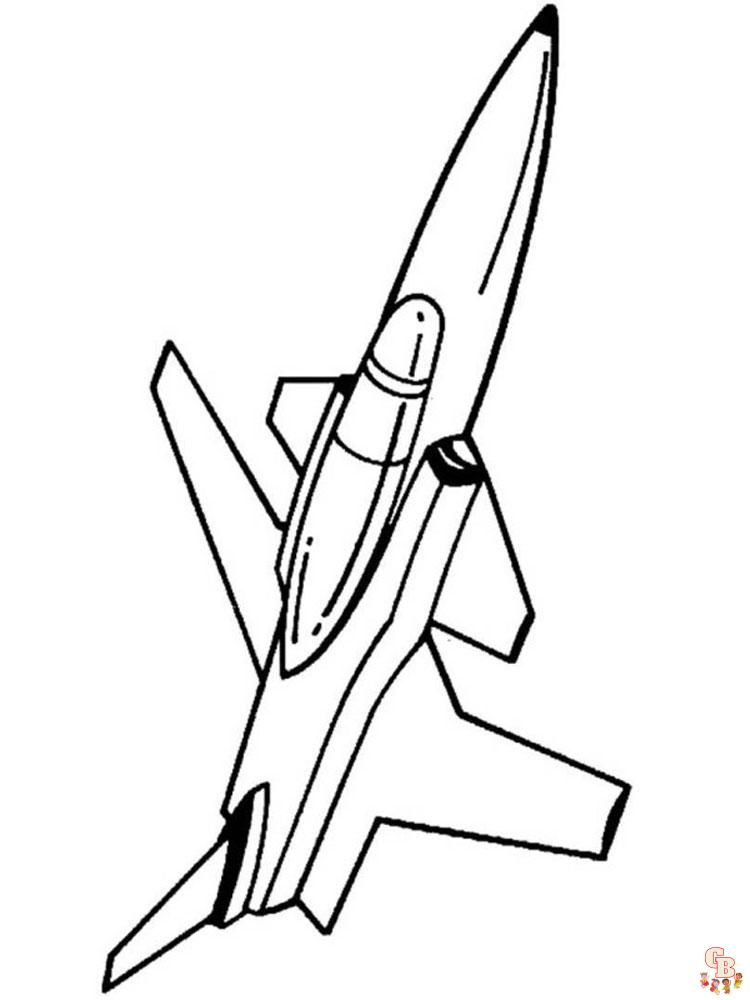 Jet Coloring Pages 10