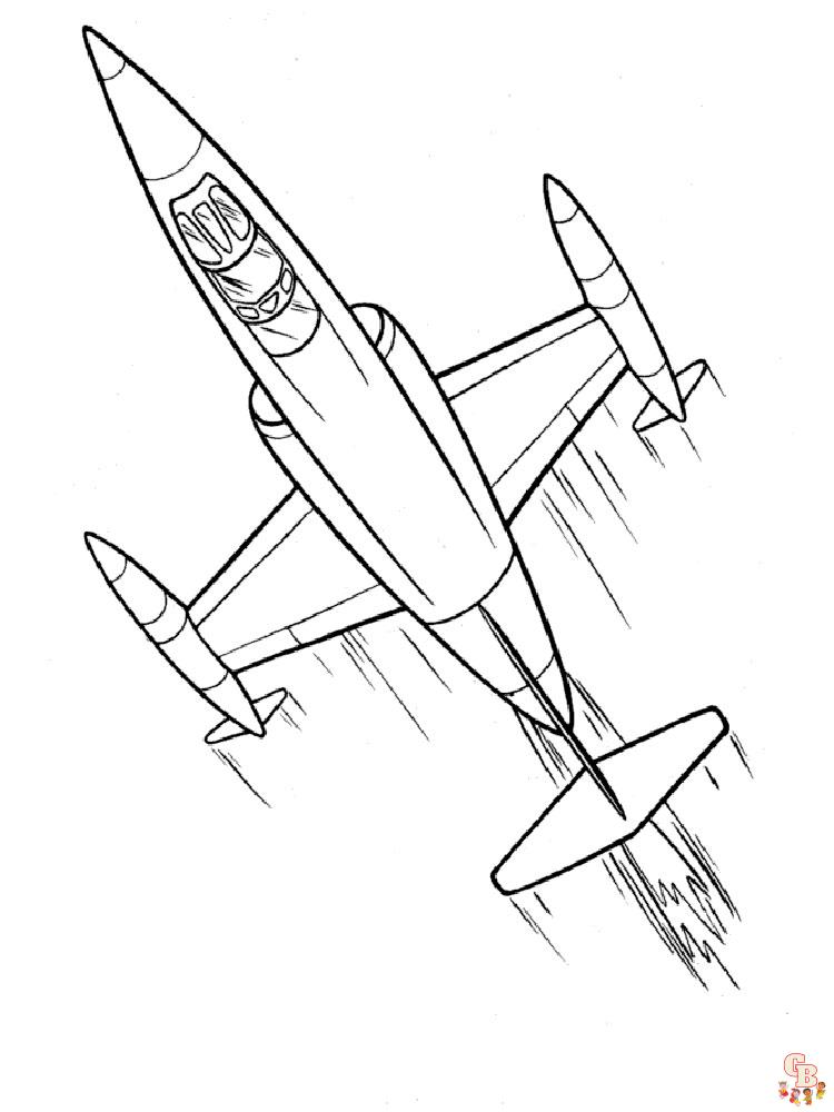 Jet Coloring Pages 12