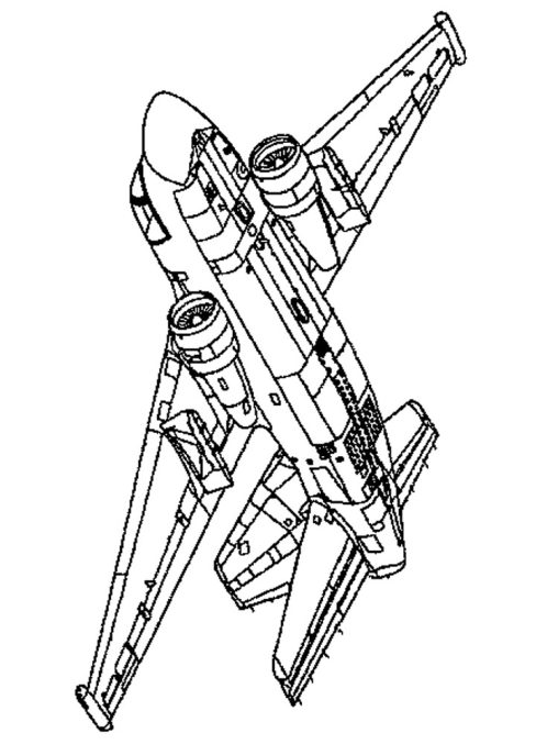 Printable Jet Coloring Pages Free for Kids and Adults